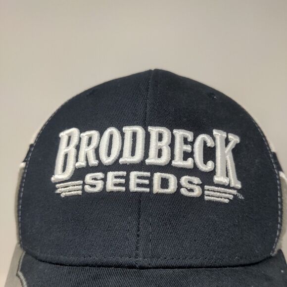 Brodbeck Seeds Men's Strapback Hat Multi OSFA Meshback Embroidered Logo - Picture 4 of 12